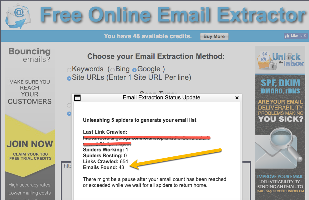 email extractor from website free