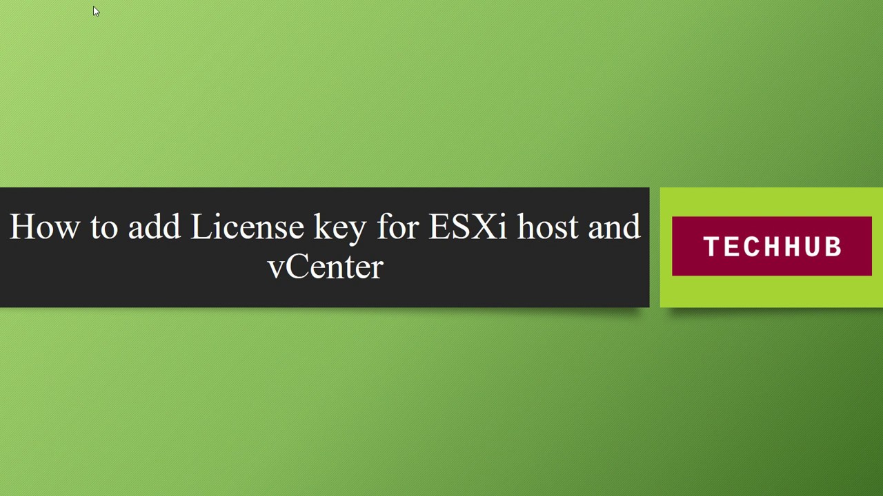 esxi 6.7 license key